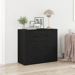 Tablero Negro de Roble 33x80x70 cm Madera Ingenierizada vidaXL - Imagen 1 de 10