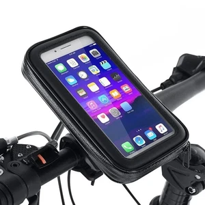 SUPPORTO CUSTODIA PORTA CELLULARE PER MOTO BICI TELEFONO IMPERMEABILE UNIVERSALE - Foto 1 di 6