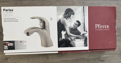 Pfister Parisa 4 in. Juego central grifo de baño monomando níquel cepillado Foto 1 de 4