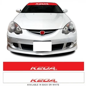 K20A JDM Rennwagen Windschutzscheibe Sonnenleiste Banner Aufkleber Turbo passt Honda Typ R - Bild 1 von 2
