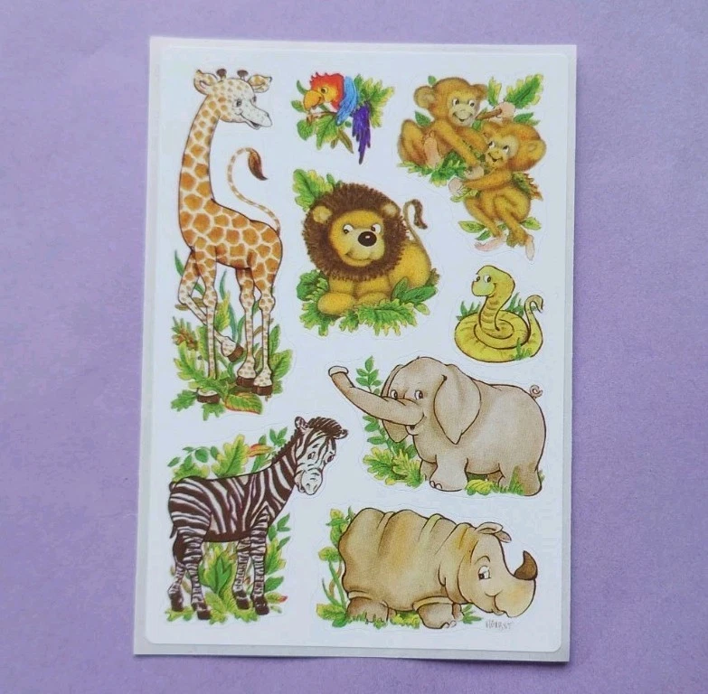 Sticker Vintage 90er Jahre Papier Sticker Herma Tiere für Stickersammlung  - Bild 1 von 1
