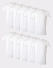 Hanes 10-Pack Men Tee T-Shirt ComfortSoft White Crewneck Undershirt Short Sleeve