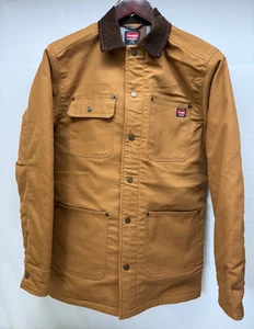 WRANGLER WORKWEAR Blanket Lined Chore Jacket Coat 55157DW Brown Men's Small - Picture 1 of 7