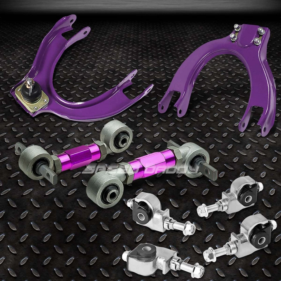 KIT DE SUSPENSIÓN DELANTERA + TRASERA CONTROL DE INCLINACIÓN + AJUSTE PARA 92-95 CIVIC EG EH PÚRPURA Foto 1 de 4