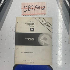 John Deere 30-Inch Hydraulic Tiller (420 and 430) Tractors Operator's Manual    - Picture 1 of 11