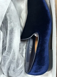 Mocassini uomo scarpe eleganti slip-on smoking formale maglia/velluto tomaia scarpe 8-13 - Foto 1 di 3