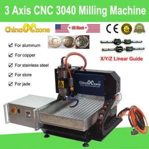 3Axis CNC 3040 Router 2200W Milling Carving Engraving Machine & Linear Guide - Picture 1 of 12