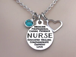 Collar de enfermera, joyería de enfermera, regalo para enfermera, regalo de graduación de enfermera, hija  - Imagen 1 de 6