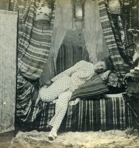 USA New York Cozy Corner Girl Series N.1 Old Climax View Co Stereoview 1900 - Bild 1 von 3