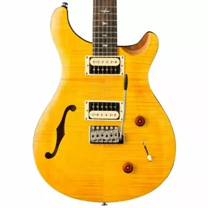 PRS SE Custom 22 Semi-Hollow Electric Guitar - Santana Yellow - Picture 1 of 5