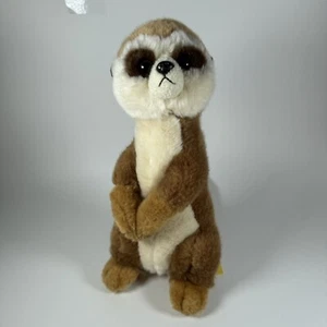 Miyoni Aurora Plush Meerkat 10" Standing Brown 2019 Stuffed Animal Toy - Picture 1 of 11