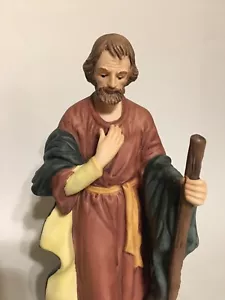 Kirkland Signature Nativity (13 Pc) Set Replacement 8" JOSEPH WITH STAFF #75177 - Picture 1 of 12
