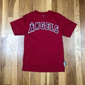 New Majestic Angels Shirt Boys Medium Los Angeles MLB Baseball Red Youth Sport t - Picture 1 of 6