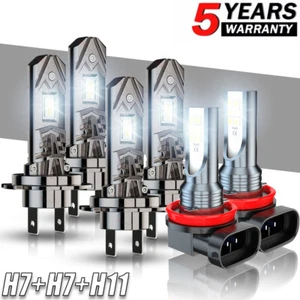 For Smart Forfour 2005-2007 6pcs Bulbs LED Headlights High/Low Beams+Fog Lights - Picture 1 of 18