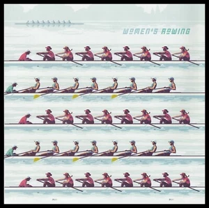 2022 58c Forever Women's Rowing, Mint Imperforate Sheet of 20 Scott 5694-5697 - Picture 1 of 1