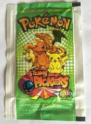 BOOSTER PACK STICKERS POKEMON SERIE PICKERS NEUF MINT SALO NINTENDO TOPPS 1999 - Photo 1/2