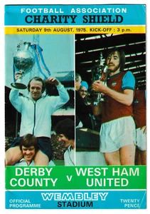 Derby County v West Ham United 1975 FA Charity Shield - Picture 1 of 1