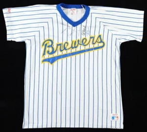 1994 Brewers Jersey Signed By 5 w/ Phil Garner, Bill Wegman, Doug Henry/ Beckett - Picture 1 of 9