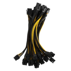  10 Pcs Graphics Card Power Cable Splitter Cord Mining Machine Extension - Afbeelding 1 van 12