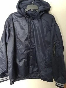 Members Only Jacket with Detachable Hood Blue Men's Size XL MMO10060 New A2 - Picture 1 of 11
