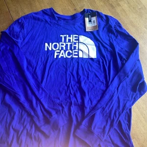 The North Face L-S Tee Men’s Sz 2XL Blue NWT $35 Retail - Picture 1 of 5