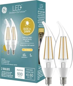 LED+ Dusk to Dawn LED Light Bulbs Automatic On/Off Outdoor Security Lights So... - Picture 1 of 9