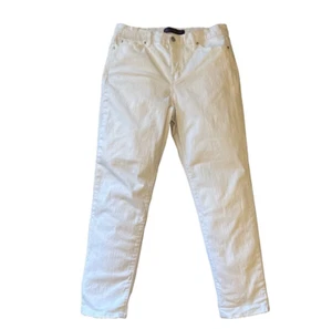 Gloria Vanderbilt Women's 8 Boyfriend White Denim Jeans - Picture 1 of 6