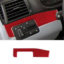 For BMW 3 Series E46 Red Carbon Fiber Interior Driver Side Dashboard Cover Trim
