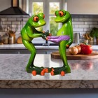 Comical Frogs Cheeky Pants Frog Resin Figure Ornament Home Decor New & Boxed