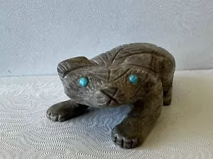 Zuni Honey Badger Fetish by Cody Cheama Picasso Marble *NEW* F4243 - Picture 1 of 9