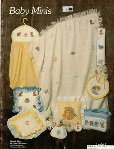 Baby Minis 16 Counted Cross Stitch Patterns Projects Crafts - Picture 1 of 3