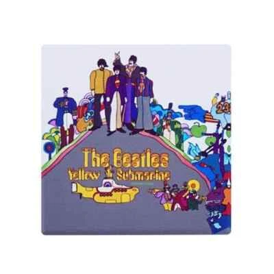 HALF MOON BAY Beatles Yellow Submarine Ceramic Drinks Coaster - Music Gift - Beatles Gift
