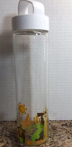 Starbucks Texas You Are Here Collection 2015 Glass Water Bottle 18.5 oz - Picture 1 of 4