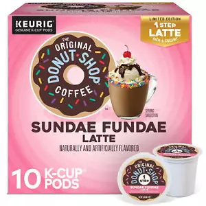 One Step Latte Dark Roast K-Cup Coffee Pods, 10 K-Cup Pods - Picture 1 of 6