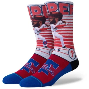 STANCE PHILADELPHIA PHILLIES BRYCE HARPER BIG HEAD KIDS' SOCKS YOUTH LARGE 3-5.5 - Picture 1 of 1