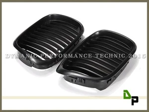 Matte Black Front Grille For BMW E39 5-Series 528i 530i 540i Sedan/Wagon 97-03 - Picture 1 of 2