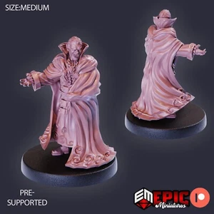 6K Resin 32mm Epic Miniatures Count Dracula (Medium) für D&D, Rollenspiel - Bild 1 von 1