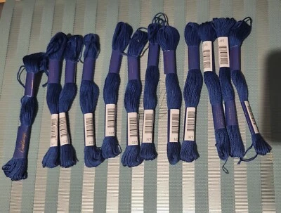 Embroidery Floss Thread Lot Mixed Brands, Assorted Colors, New! Over 45 Skeins. - Image 1 of 4