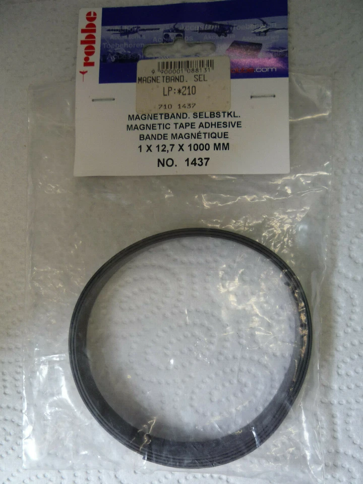 Robbe 1437 Magnetband selbstklebend 1 mm x 12,7 mm x 1000 mm - Bild 1 von 1