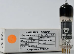E80CC Philips Pinched Glass Gold Pin Made in Holland Tested Amplitrex 1000 IPCS - Picture 1 of 16