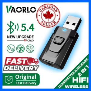 USB Wireless Bluetooth 5.4 Audio Adapter Transmitter Receiver with MIC AUX/RCA - Picture 1 of 6