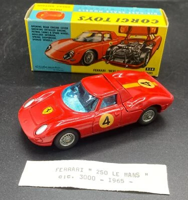 CORGI TOYS FERRARI "BERLINETTA" 250 LE MANS ART.314 1:43 - Immagine 1 di 3