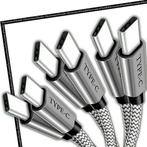[Pack of 3]  USB-C to USB-C Cable Male Type-C Cable Cord Fast Charger Charging - Picture 1 of 15
