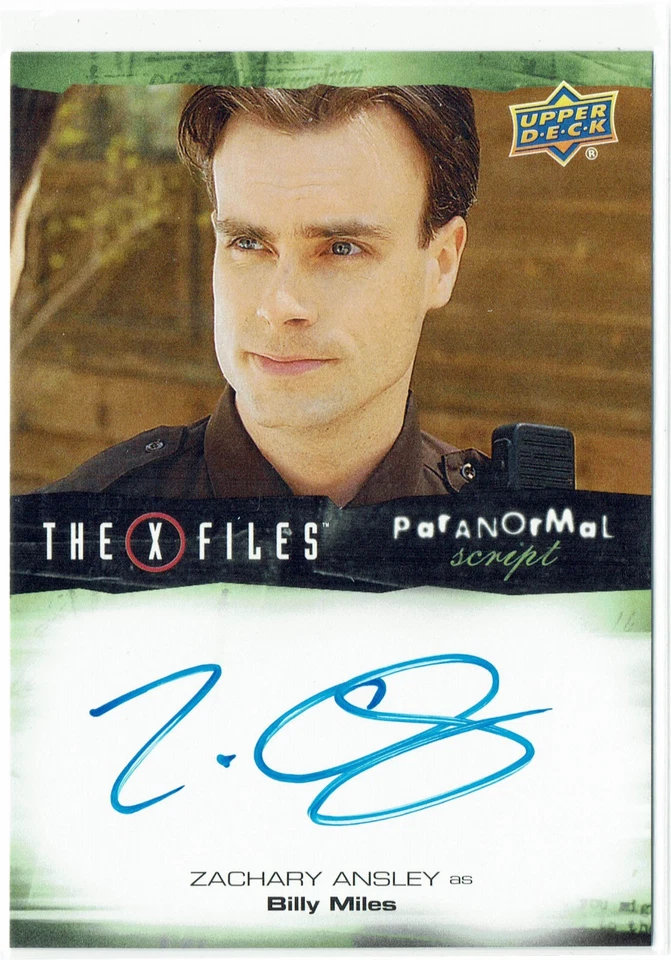 X-Files UFOs and Aliens 2019 Paranormal Script Auto A-ZA Zachary Ansley as Billy - Image 1 of 1