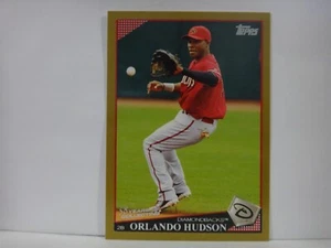 Tarjeta de béisbol Topps Gold Border Diamondbacks 2009 #126 Orlando Hudson/2009 - Imagen 1 de 2