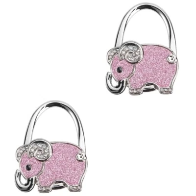  Confezione 2 Ganci Borsa Ganci per Borse Elefante Appendiabiti Pieghevole - Immagine 1 di 4
