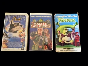 Shrek 2001 Special Edition - Balto - Small Soldiers VHS Movie Lot - Picture 1 of 4
