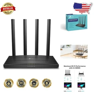 AC1900 Dual-Band WiFi Router with MU-MIMO & Beamforming for High-Speed Internet - Picture 1 of 11