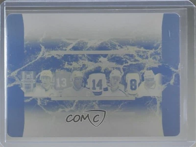 2018 Ultimate The 8 Relics Printing Plate Cyan 1/1 Wayne Gretzky Joe Sakic 0c3 - Image 1 of 3