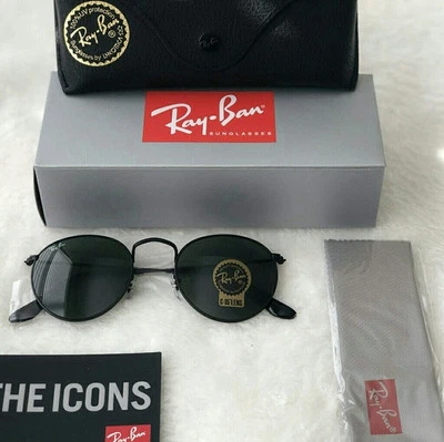 Neu Ray-Ban RB3447 Round Metal Green G15 Sonnenbrille - Bild 1 von 4